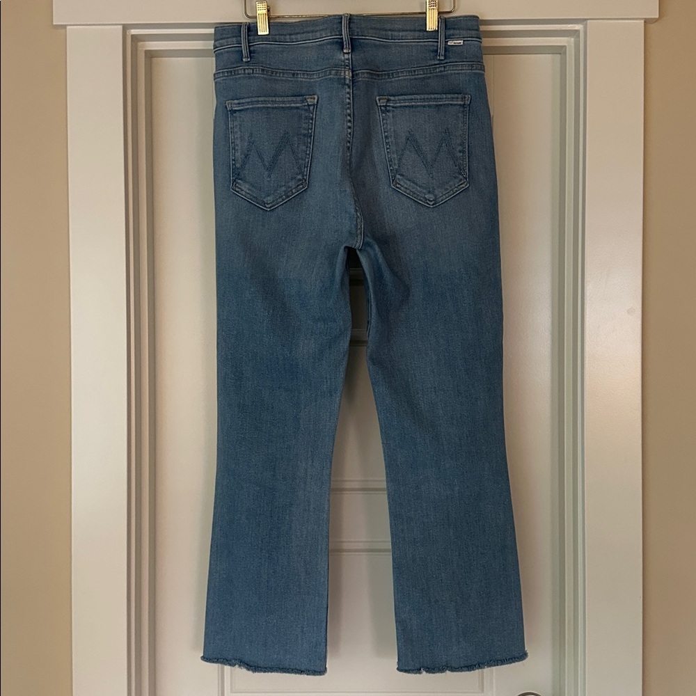 MOTHER Hustler Ankle Fray in High Life Wash